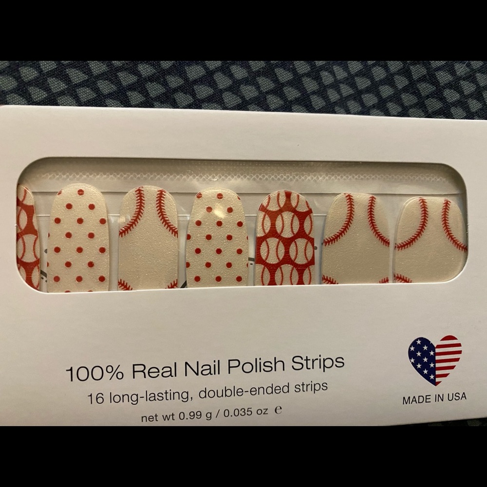 Retired Color Street nail polish strips in Home Run.
